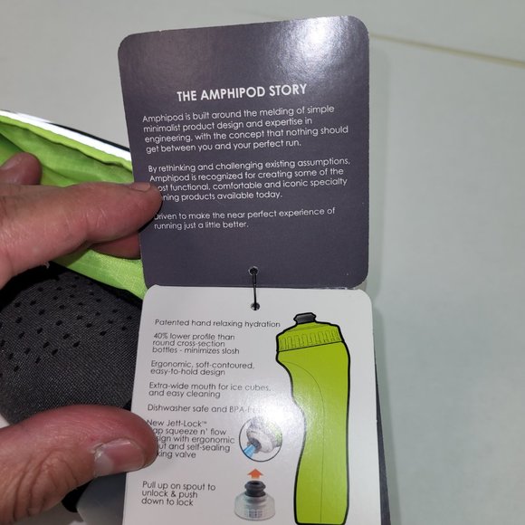 Amphipod Handheld Water Bottle HYDRAFORM JETT-LITE THERMAL HANDHELD 20 OZ NWT - Picture 9 of 14